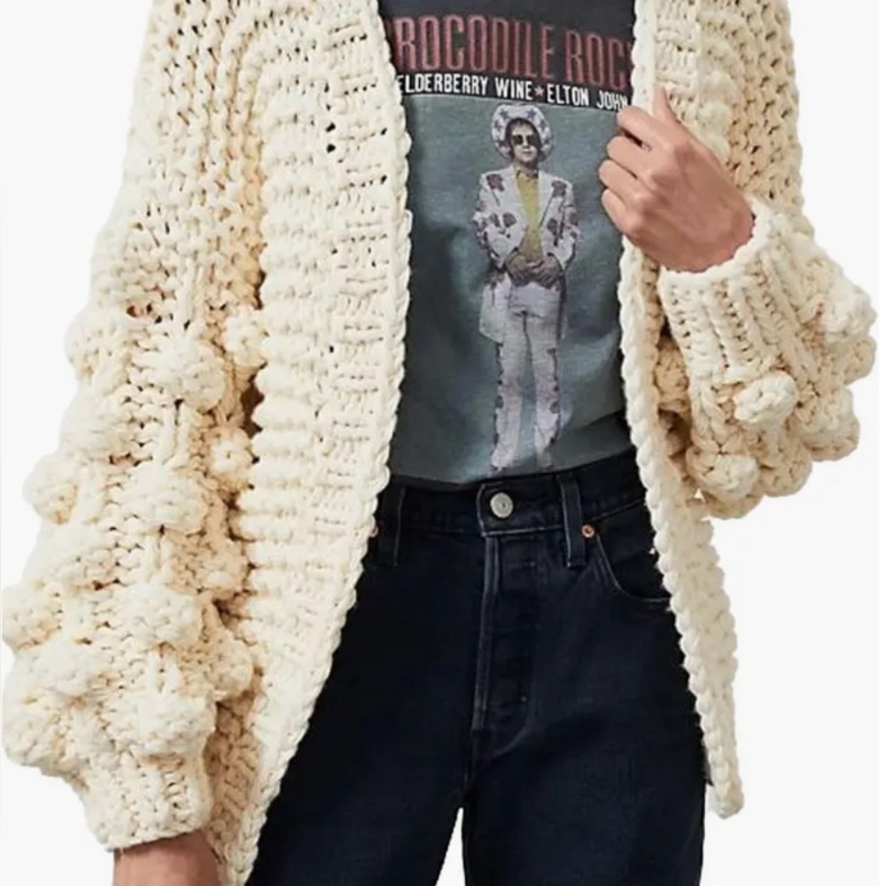 NWT Bauble Sleeved Chunky Knit Cardigan